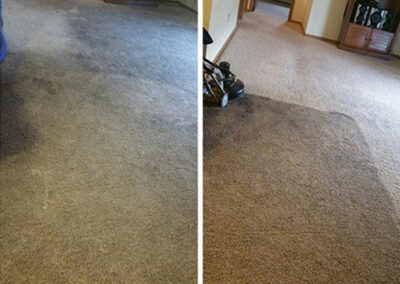 Before & After carpet