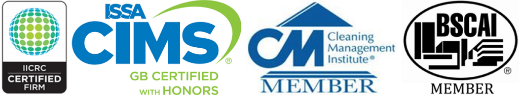 Cleaning Certifications and Memberships Logo Collage