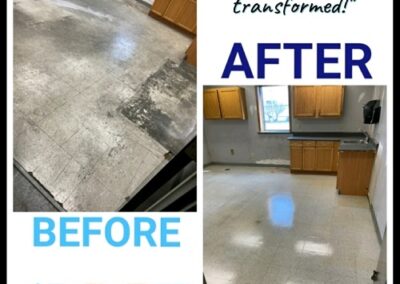 Before and after tile floor